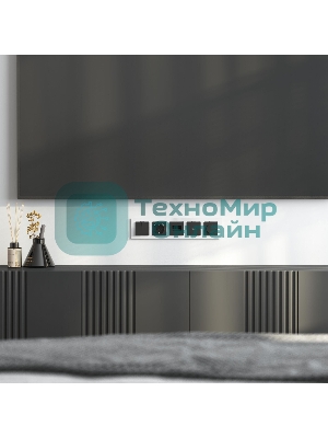 Рамка на 4 поста WERKEL AluMax (алюминий) W0043506