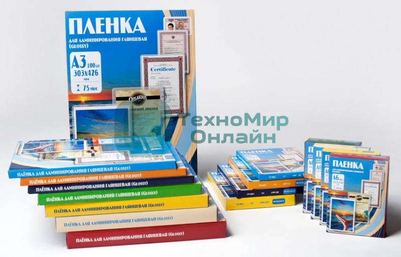 Пленка для ламинирования Office Kit 100мкм A6 (100 шт) глянцевая 111x154 мм PLP111 (PLP111*154/100)