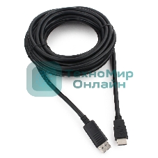 Кабель Cablexpert DisplayPort->HDMI, 7.5м, 20M/19M, черный, экран, пакет 