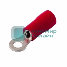 Наконечник кольцевой изолированный Rexant ø 3.2 мм 0.5-1.5 мм² (НКи 1.5-3/НКи 1,25-3) красный