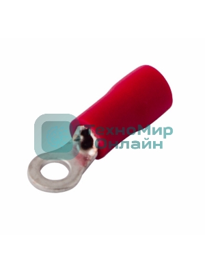Наконечник кольцевой изолированный Rexant ø 3.2 мм 0.5-1.5 мм² (НКи 1.5-3/НКи 1,25-3) красный