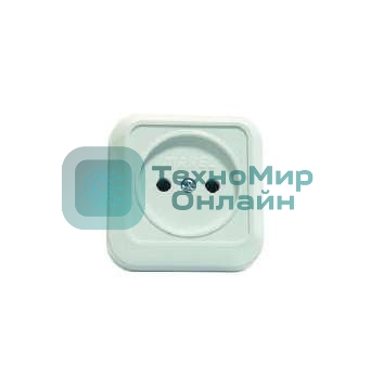 Розетка 1-м Makel ОП 16А IP20 без заземл. квадратная белый