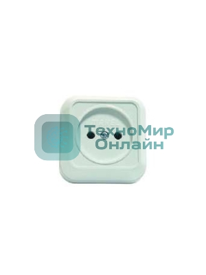 Розетка 1-м Makel ОП 16А IP20 без заземл. квадратная белый