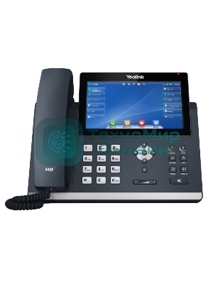 Телефон IP YEALINK SIP-T48U, цветной сенсорный экран, 16 аккаунтов, BLF, PoE, GigE, без БП, шт