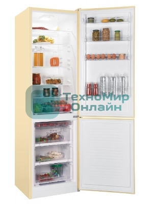 Холодильник Nordfrost NRB 164NF E бежевый двухкамерный 238/105 л морозилка снизу, No Frost