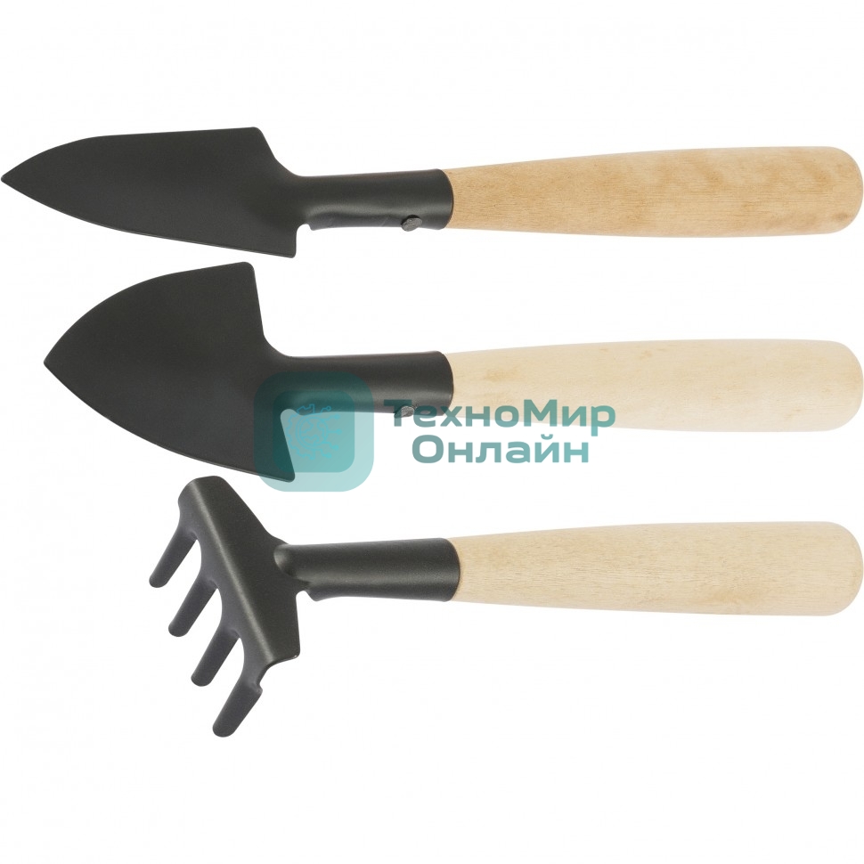 Набор по уходу за комнатными растениями Palisad деревянные рукоятки, 3 предмета