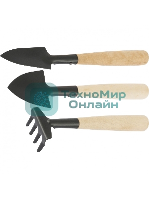 Набор по уходу за комнатными растениями Palisad деревянные рукоятки, 3 предмета