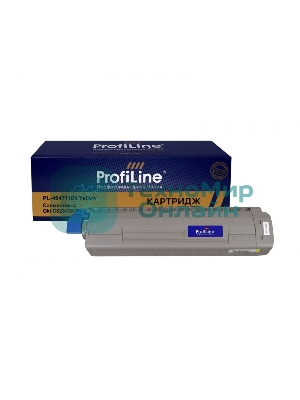 Картридж ProfiLine PL-46471105 для принтеров Oki C823/C833/C843 Yellow 7000 копий