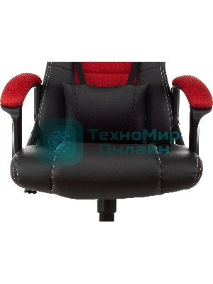 Кресло игровое Бюрократ Zombie Arena черный/красный