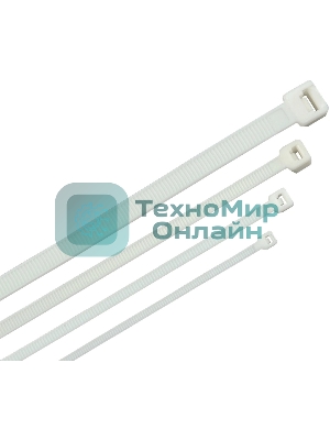 Стяжка пластиковая ITK HKW-W48-L300 300x4.8мм (упак: 100 шт) полиамид внешний (-25/+75) белый