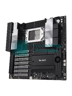 Материнская плата ASUS Pro WS WRX90E-SAGE SE, sTR5, AMD WRX90, 8xDDR5, 4xSATA, 4xM.2, 6xPCI-E 5.0 x16, 1xPCI-E 5.0 x8, 1xVGA, 2xMiniDP, 3x 10Gb LAN, 6xUSB-A 3.2 Gen 2, 1xUSB-A 2.0, 2xUSB-C USB4, 2x3.5 мм, 5.1, SSI EEB