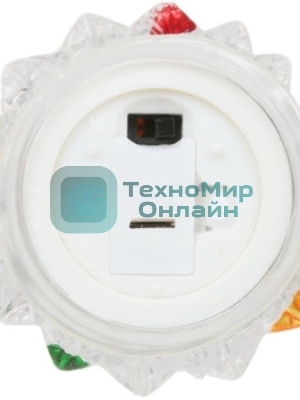 Фигура на подставке Neon-night Елочка 9,8x9,8x30 см, питание 3xАА и провод USB