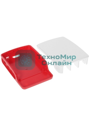 Компьютерный корпус Qumo ABS Plastic, Raspberry Pi 4, White+Red(RS030)