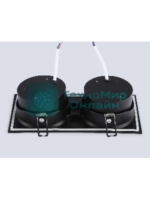 Светильник Ambrella light TN6661/2 BK черный IP44 GX53/2 220*110*48