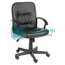 Кресло компьютерное OLSS Чип Ультра черный экокожа Крестовина 