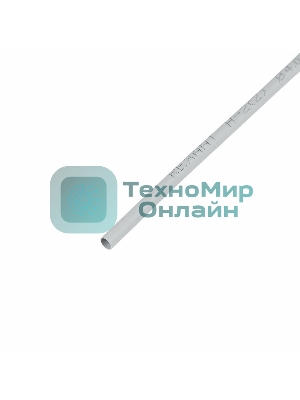 Термоусадочная трубка Rexant 4,0/2,0 мм, серая, упаковка 50 шт. по 1 м
