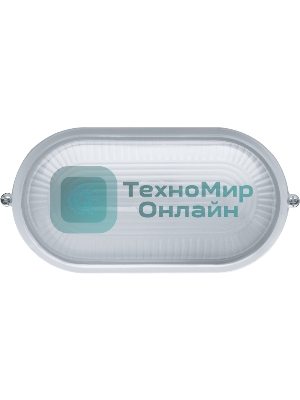 Светильник Navigator ЛОН NBL-O1-60-E27/WH 1х60Вт E27 IP54 (аналог НПБ 1401 бел. овал 60Вт)