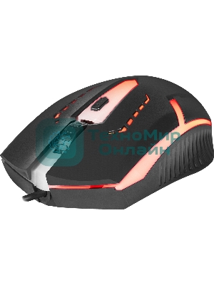 Мышь проводная Defender Hit MB-601 черный, 1200 dpi, USB, кнопки - 4