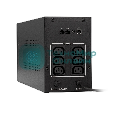 Источник бесперебойного питания ExeGate EP285480RUS SpecialPro UNB-1000.LED.AVR.C13.RJ.USB 1000VA/650W, LED, AVR, 6*IEC-C13, RJ45/11, USB, черный