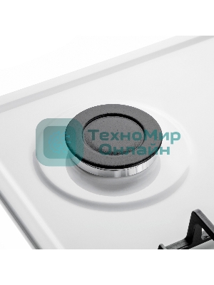 Газовая варочная панель Maunfeld EGHE.64.6CW/G, 4 конфорки, эмалированная сталь, белый