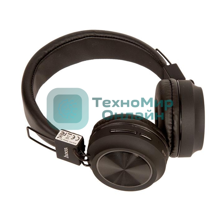 Беспроводные/проводные наушники Hoco W25 черный, полноразмерные, Bluetooth + проводной, до 12 ч.