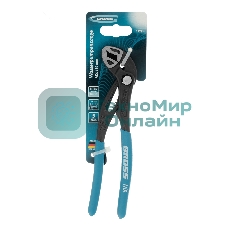 Клещи переставные Gross кнопочный механизм, обливные рукоятки, 180 мм