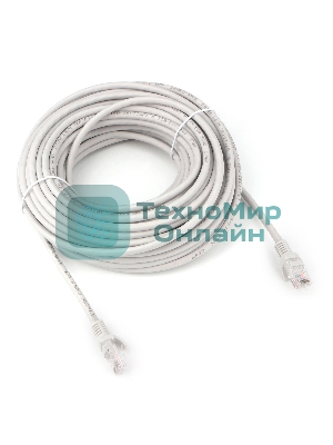 Патч-корд LSZH UTP Cablexpert PP31-15M cat.5e, 15м, литой, многожильный, серый