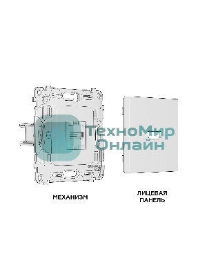 Комплект механизма розетки HDMI 2.0 ALFA Шампань 40V/500mA 2.0GHz 5-18Gbit/s QUANT (AP6140, VM222) MA614010