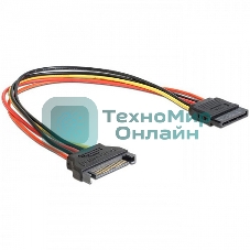 Удлинитель кабеля питания SATA Cablexpert CC-SATAMF-02, 15pin(M)/15pin(F), 50 см