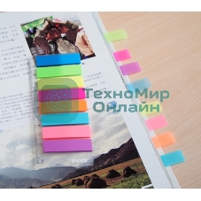 Закладки самоклеящиеся, индексы пластиковые Stick`n 21345 12x45мм, 8 цветов в упаковке, 25 листов, на линейке, европодвес