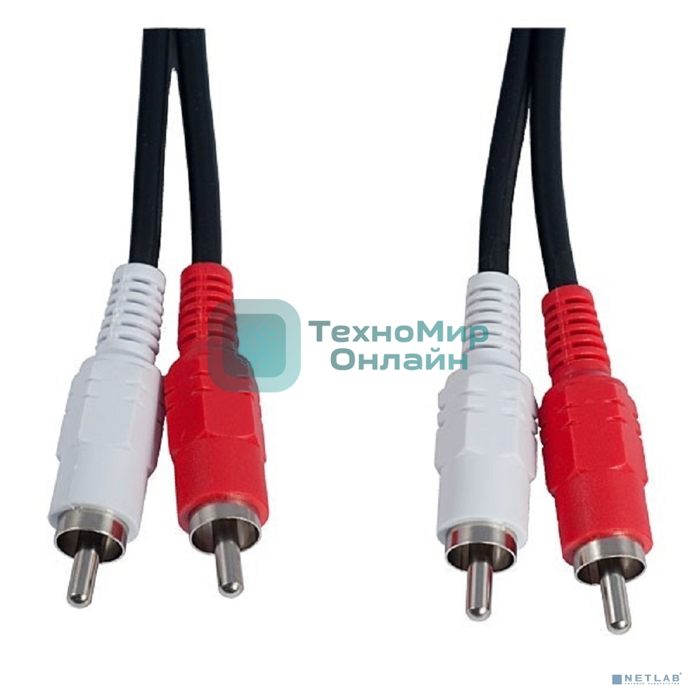КабельPERFEO 2xRCA вилка - 2xRCA вилка, длина 1,5 м. (R3002)
