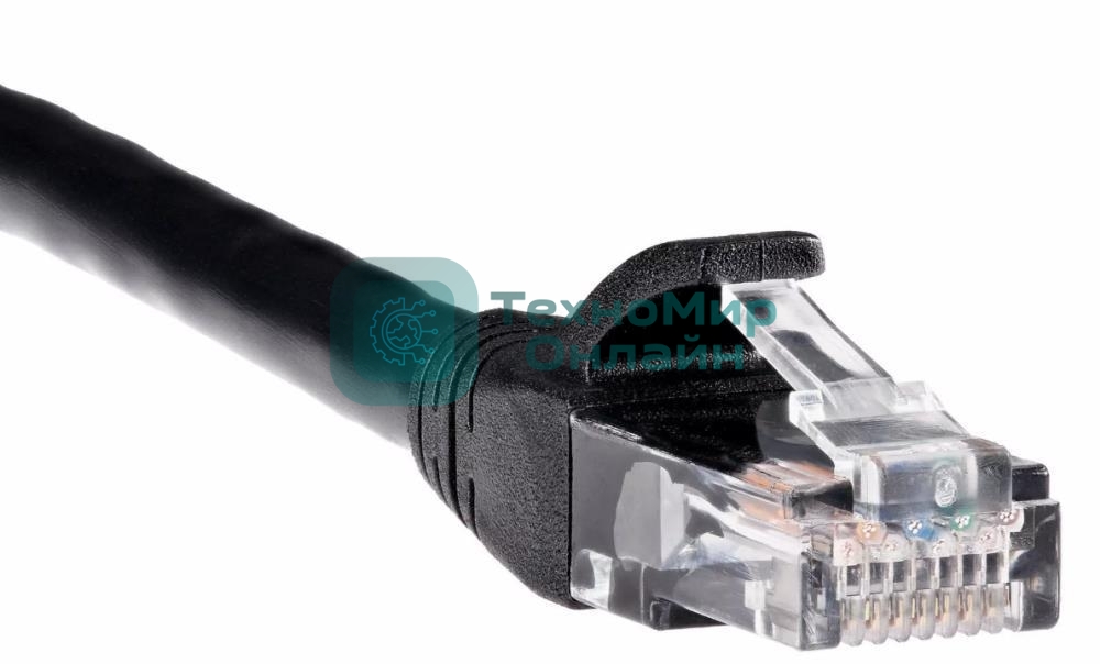 Патч-корд литой AOpen ANP612B-BK-10M (7/0.20) UTP Cat.6 черный 10m