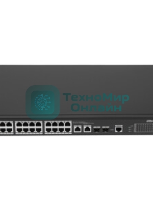 Коммутатор Dahua DH-SG5036FX, 24×1 Гбит/с SFP + 8×1 Гбит/с RJ45 + 4×10 Гбит/с SFP+, управляемый