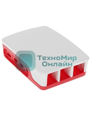 Компьютерный корпус Qumo ABS Plastic, Raspberry Pi 4, White+Red(RS030)