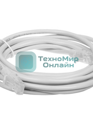 Патч-корд медный UTP Cablexpert PP10-3M/B cat.5e, 3м, литой, многожильный, синий
