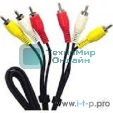 Кабель Rexant Шнур 3х3 RCA 3М