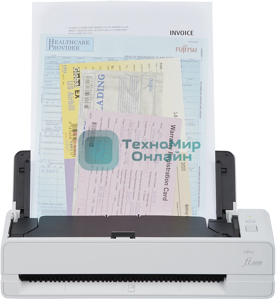 Документ сканер А4 fi-800R, двухсторонний, 40 стр/мин, автопод. 20 листов + однолистовая подача (затягивание и возврат), USB 3.2 Gen 1 fi-800R Document scanner, A4, duplex, 40 ppm, ADF 20 + Single Feed (Return Scan), USB 3.2 Gen 1