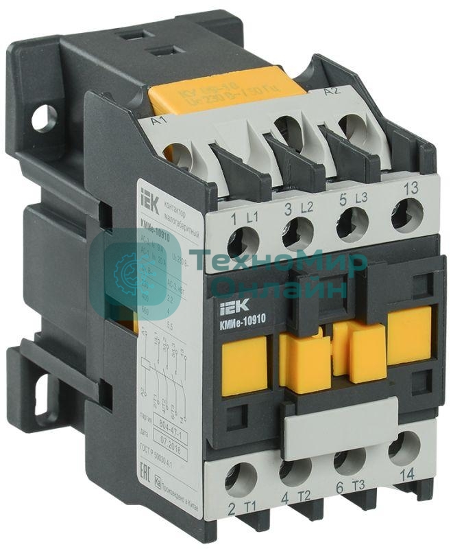 Контактор КМИе-11210 12А 230В/АС3 1НО IEK KKME11-012-230-10