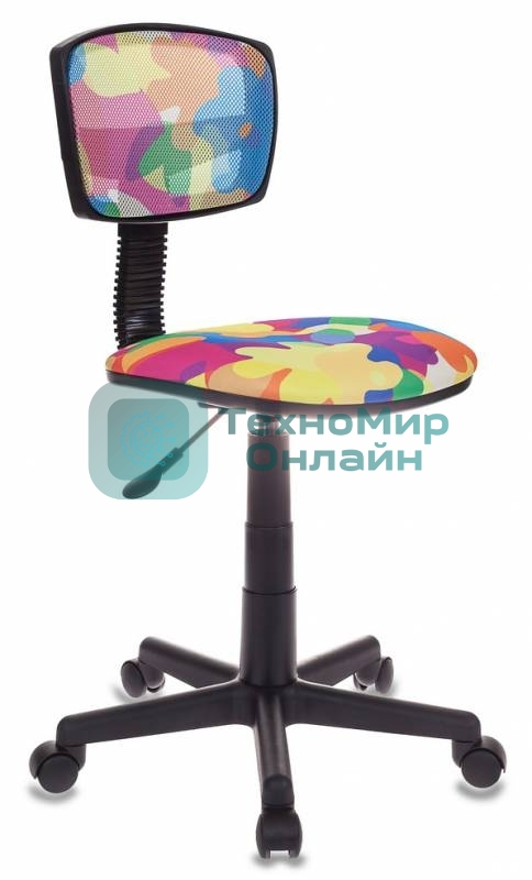 Кресло детское Бюрократ CH-299/ABSTRACT спинка сетка мультиколор сиденье мультиколор абстракция
