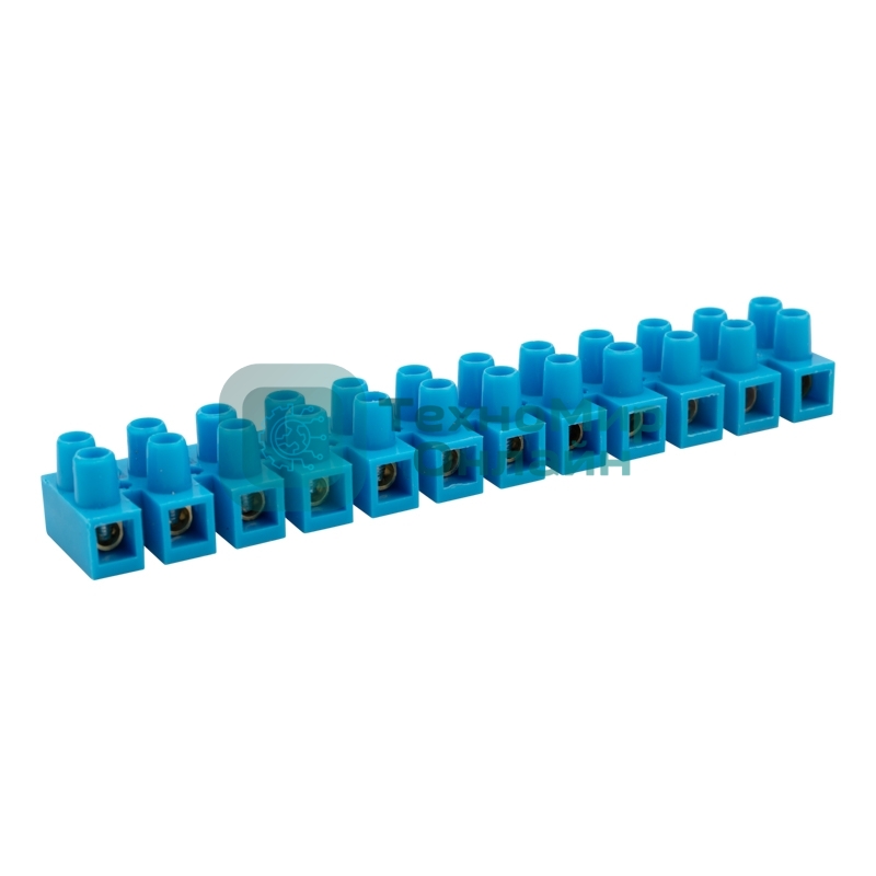 Клеммная винтовая колодка Rexant KВ-12 4-12, ток 16 A, полиэтилен синий (10 шт./уп.)