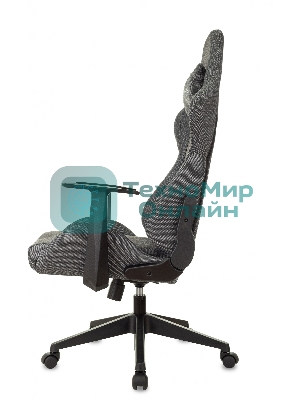 Кресло Zombie Neo 3C1 серый, экокожа, 120 кг, механизм качания