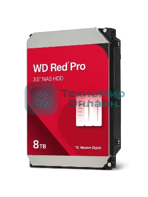 Жесткий диск WD SATA-III 8Tb WD8005FFBX NAS Red Pro (7200rpm) 256Mb 3.5