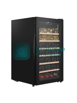 Винный шкаф Maunfeld MFWC-118S40 черный, 118 л, 1 отсек, 40 бут., класс G