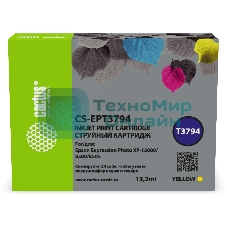 Картридж струйный Cactus CS-EPT3794 378XL желтый (13.2 мл) для Epson Expression Photo XP-8500/XP-8505/XP-15000
