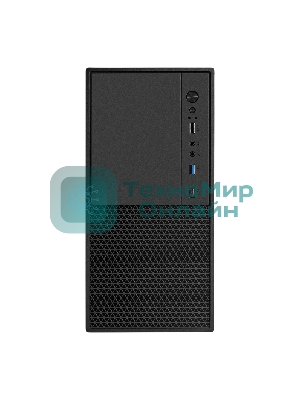 Компьютерный корпус Minitower ExeGate BAA-308MUC-UNS500 (mATX, БП UNS500 с вент. 12см, 1хUSB+1хUSB 3.0+1хTypeC, HD Audio, черный)