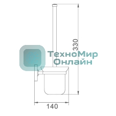 Туалетный ёршик в комплекте к стене A7020