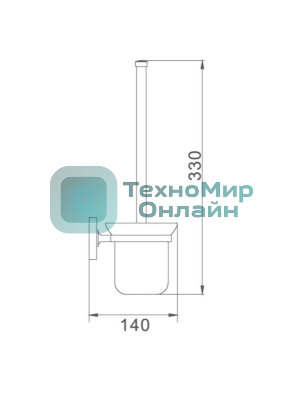 Туалетный ёршик в комплекте к стене A7020