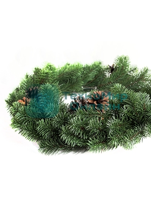Еловый венок с шишками Neon-night Ø 45 см, Литой
