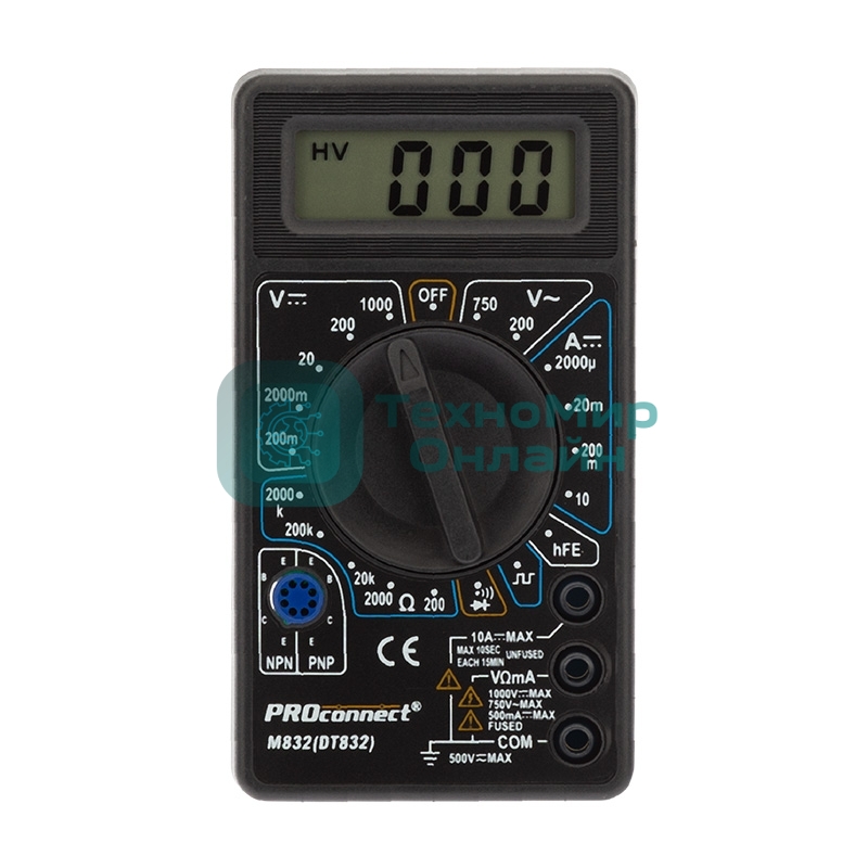 Портативный мультиметр M832 (DT832) PROconnect