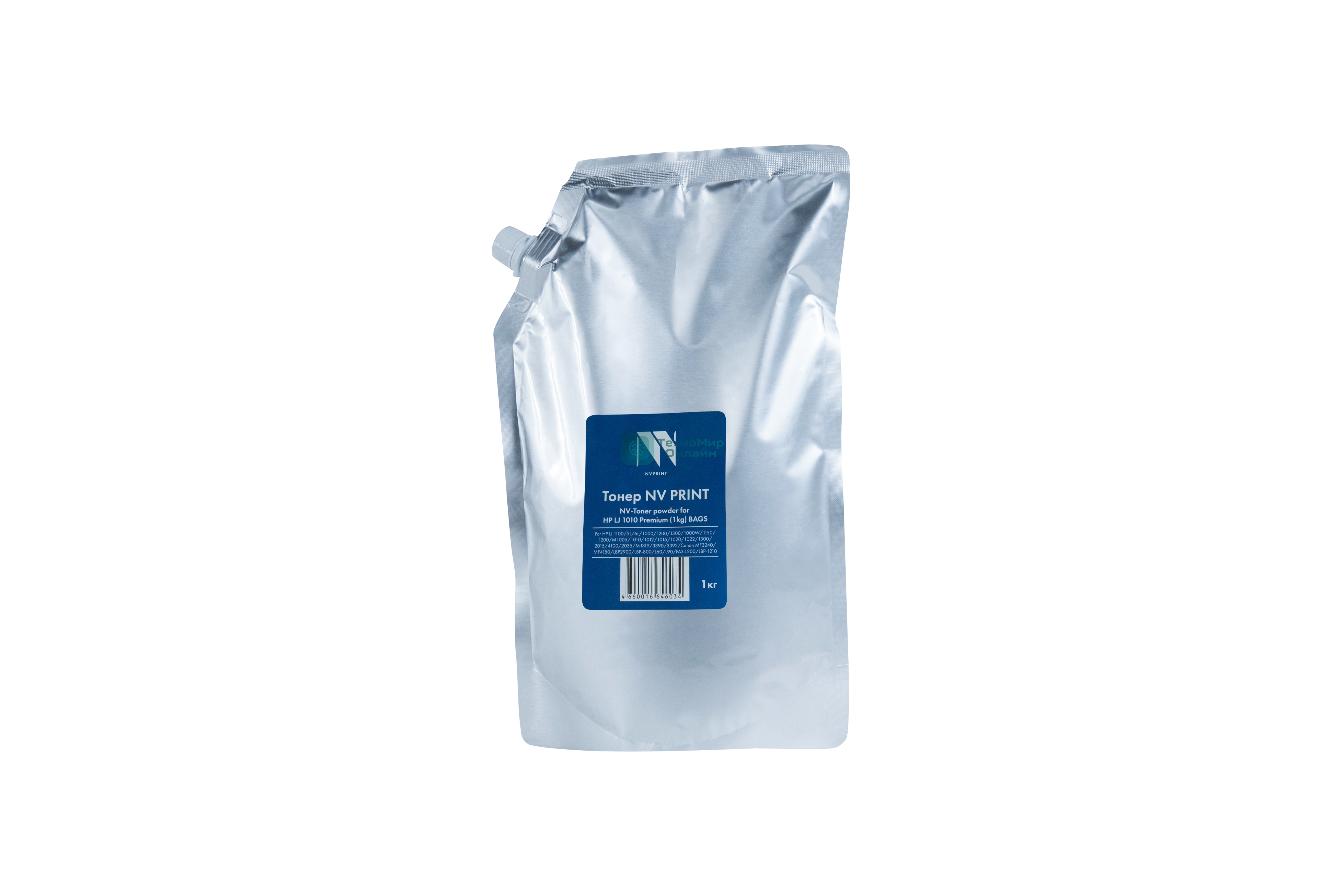 Тонер NVPrint for HP LJ 1100/5L/6L/1000/1200/1300/1000W/1150/1200/M1005/1010/1012/1015/1020/1022/1300/2015/4100/2035/M1319/3390/3392/Canon MF3240/MF4150/LBP2900/LBP-800/L60/L90/FAX-L200/LBP-1210 Premium (1KG) (пакет)